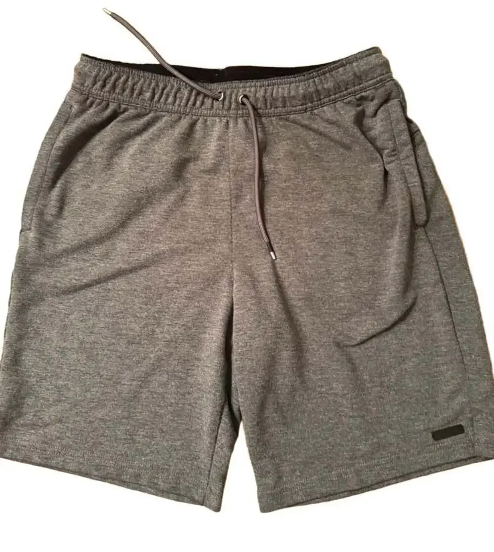 Layer 8 Men's Qwick-Dry Heather Gray Athletic Workout Shorts Medium B 1239